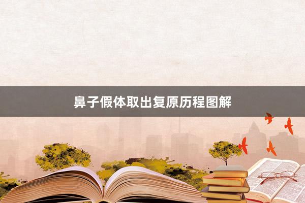 鼻子假体取出复原历程图解