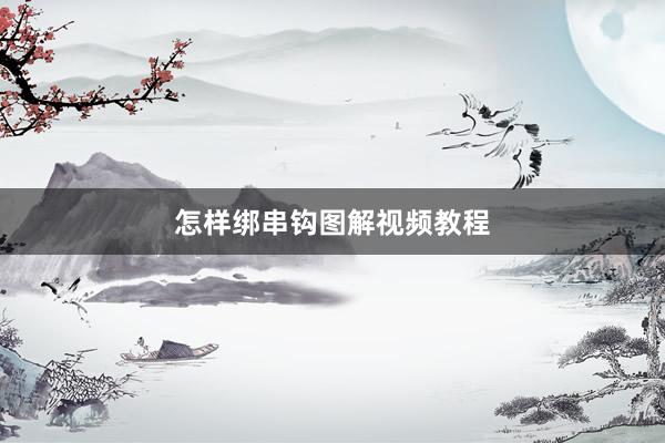 怎样绑串钩图解视频教程